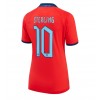 England Raheem Sterling #10 Bortatröja Dam VM 2022 Korta ärmar